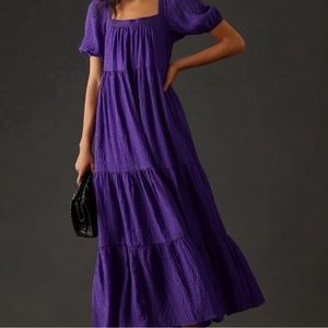 Anthropologie maxi dress with pockets!
